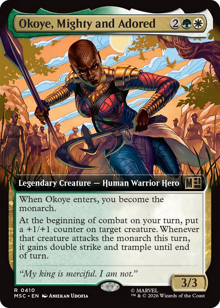 Okoye, Mighty and Adored (Extended Art) [Marvel Super Heroes Commander]
