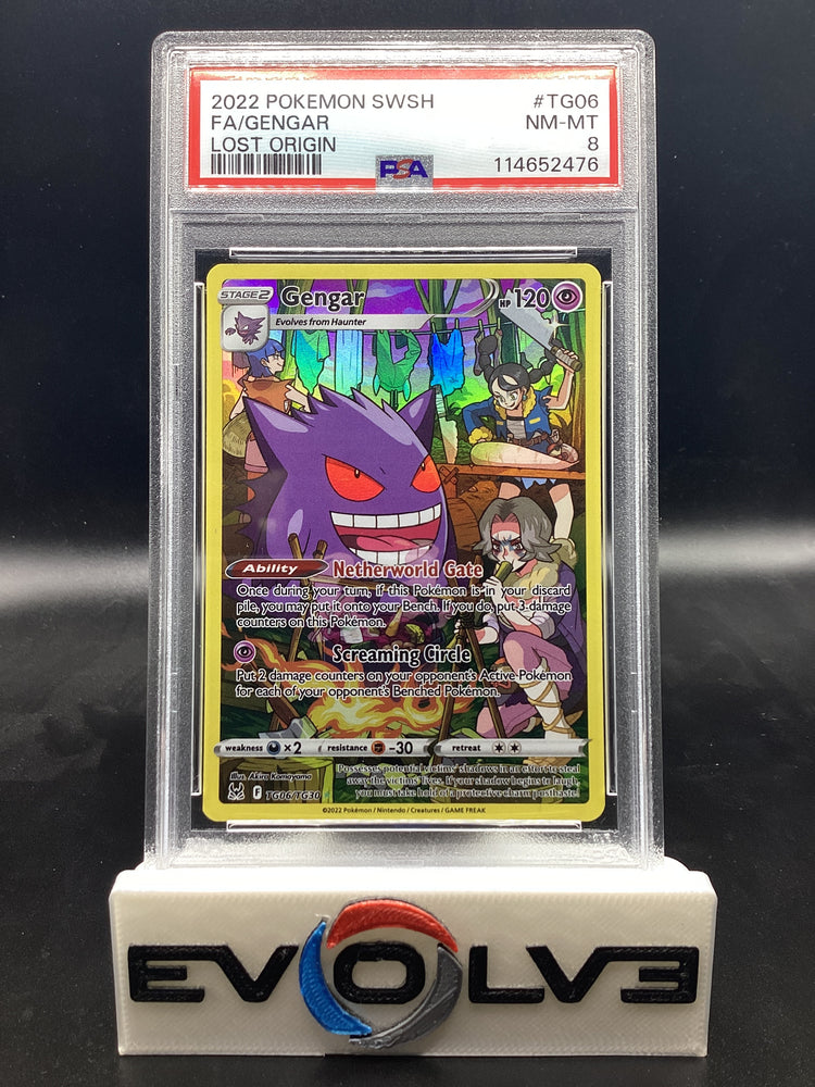 Gengar (TG06/TG30) [Pokemon Sword & Shield: Lost Origin Trainer Gallery] PSA 8