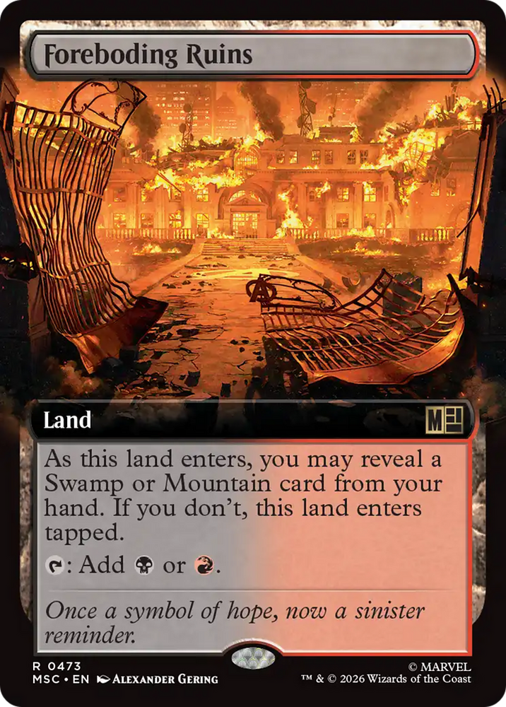 Foreboding Ruins (Extended Art) [Marvel Super Heroes Commander]