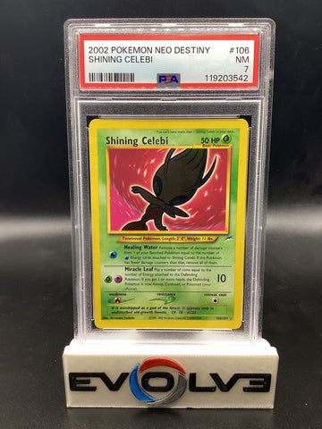 Shining Celebi (106/105) [Pokemon: Neo Destiny] PSA 7