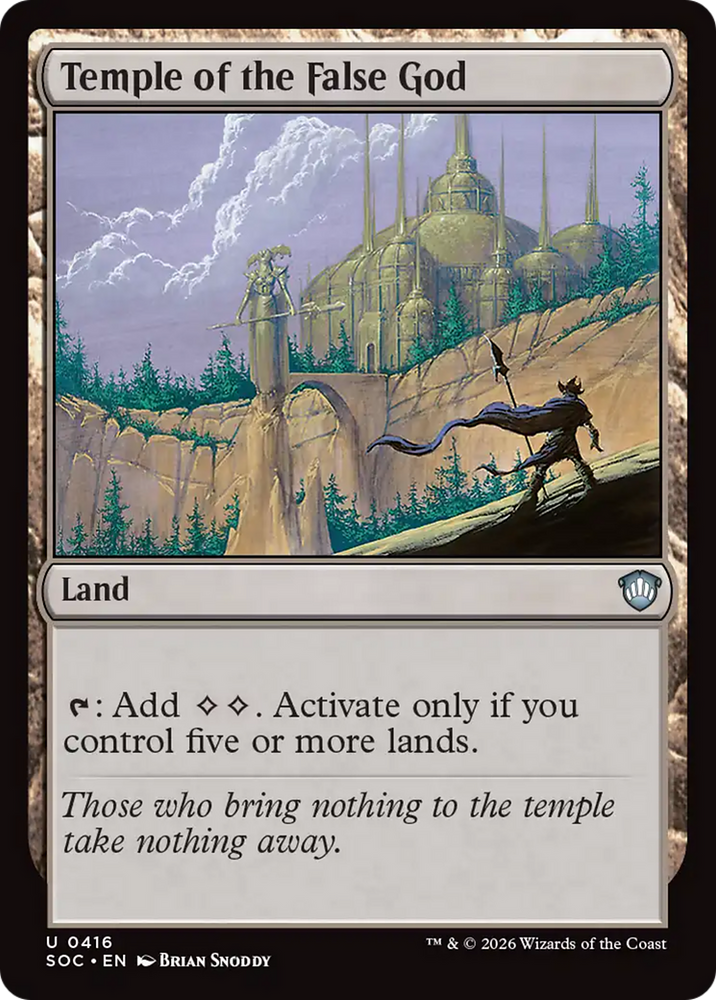 Temple of the False God [Secrets of Strixhaven Commander]