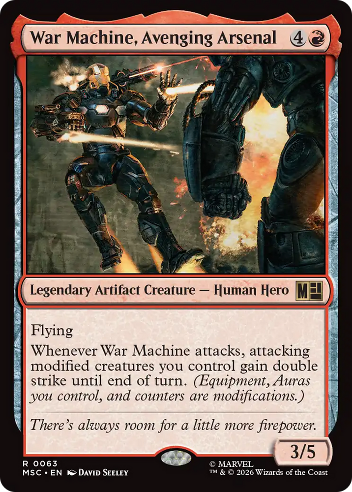 War Machine, Avenging Arsenal [Marvel Super Heroes Commander]