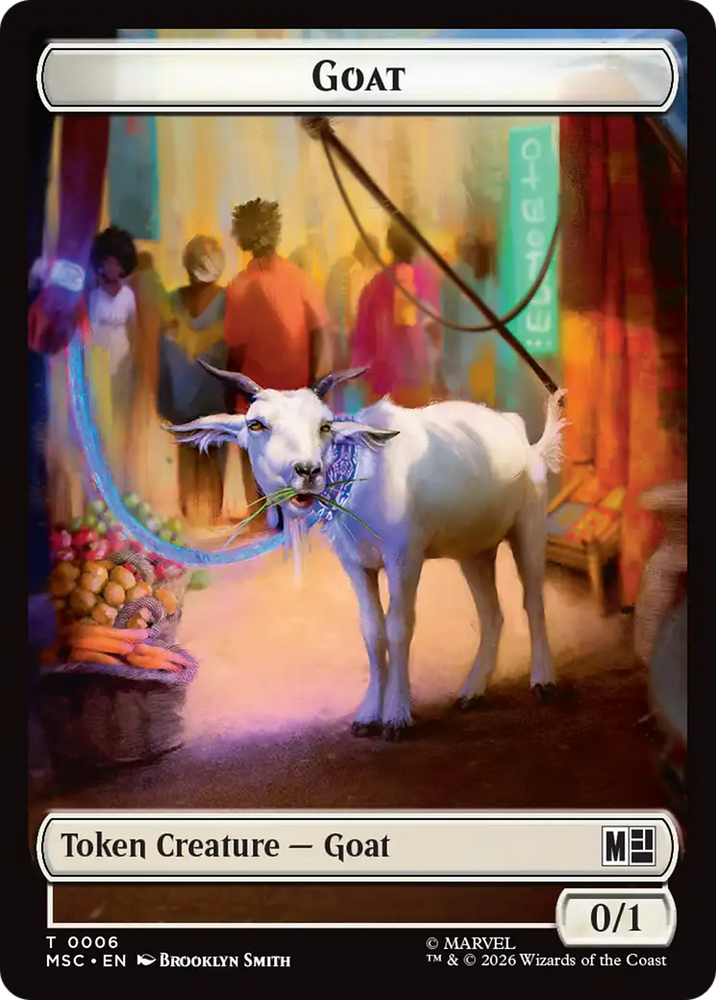 Soldier // Goat Double-Sided Token [Marvel Super Heroes Commander Tokens]