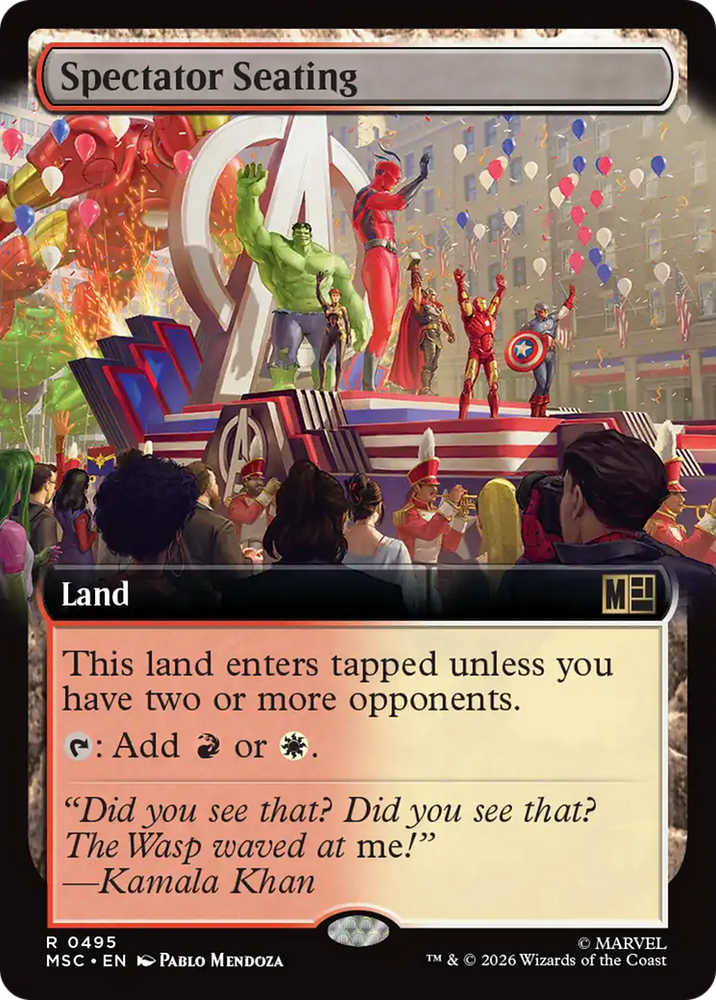 Spectator Seating (Extended Art) [Marvel Super Heroes Commander]