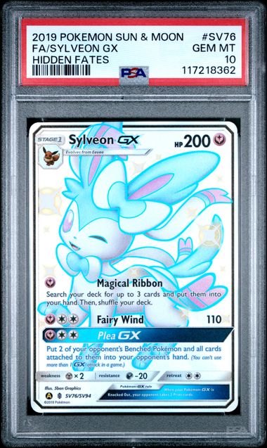 Sylveon Gx (sv76) - Sun & Moon Hidden Fates - PSA 10