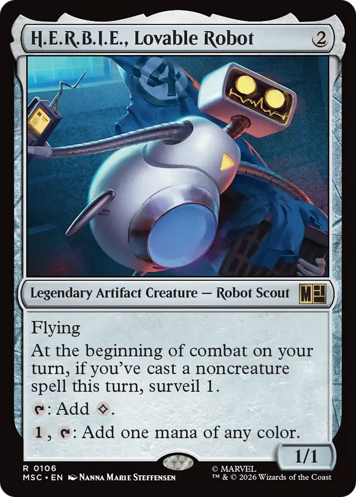 H.E.R.B.I.E., Lovable Robot (Surge Foil) [Marvel Super Heroes Commander]