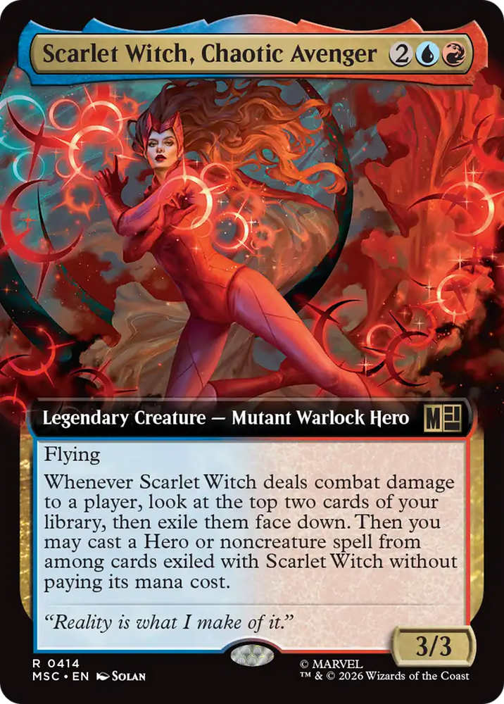 Scarlet Witch, Chaotic Avenger (Extended Art) [Marvel Super Heroes Commander]