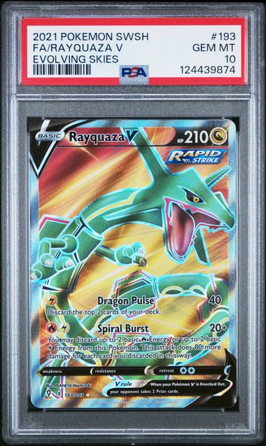 Rayquaza V (193) - Sword & Shield Evolving Skies - PSA 10