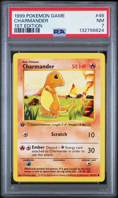 Charmander (46) - Game - PSA 7