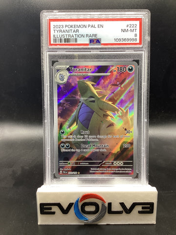 Tyranitar (222/193) [Pokemon Scarlet & Violet: Paldea Evolved] PSA 8
