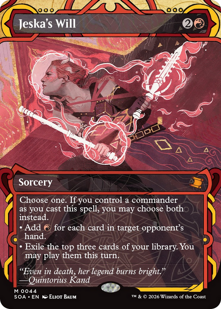 Jeska's Will [Secrets of Strixhaven: Mystical Archive]