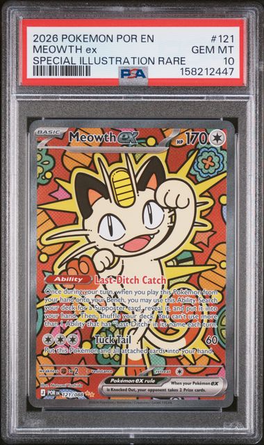 Meowth Ex (121) - Perfect Order - PSA 10