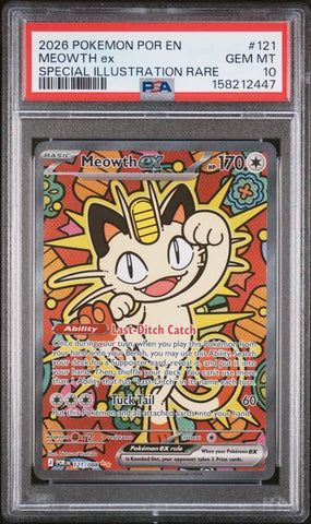 Meowth Ex (121) - Perfect Order - PSA 10