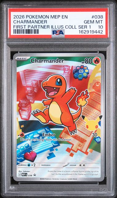 Charmander (38) - Me Black Star Promo - PSA 10