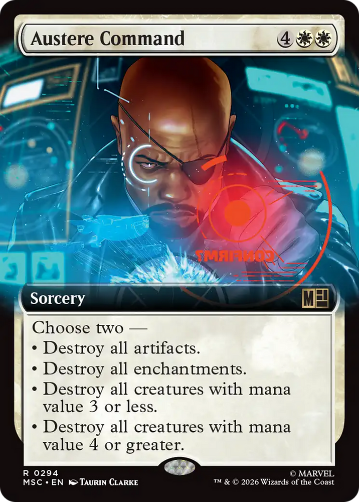 Austere Command (Extended Art) [Marvel Super Heroes Commander]