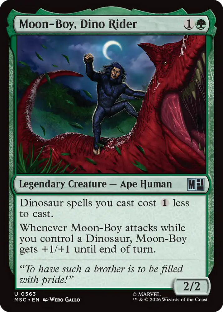 Moon-Boy, Dino Rider [Marvel Super Heroes Commander]