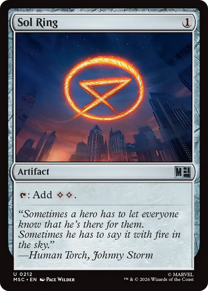 Sol Ring (0212) (Surge Foil) [Marvel Super Heroes Commander]