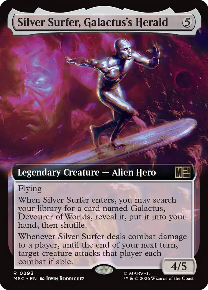 Silver Surfer, Galactus's Herald (Extended Art) [Marvel Super Heroes Commander]