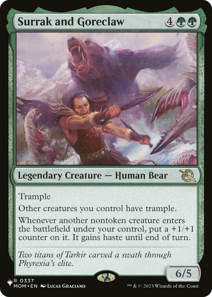 Surrak and Goreclaw [The List]