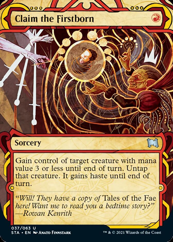 Claim the Firstborn (Foil Etched) [Strixhaven: Mystical Archive]
