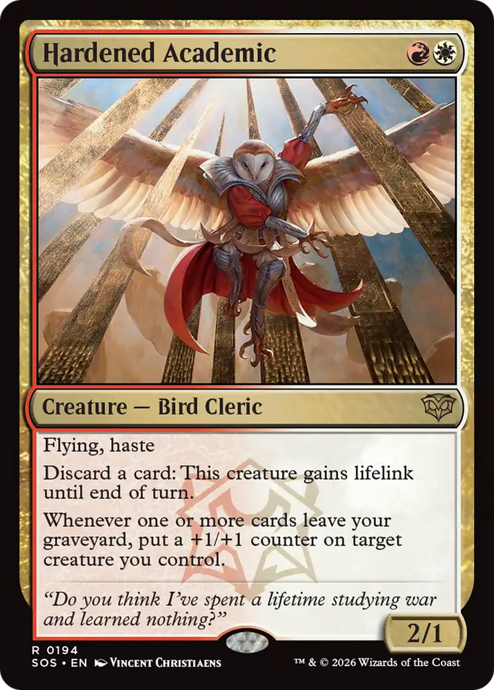 Hardened Academic [Secrets of Strixhaven]