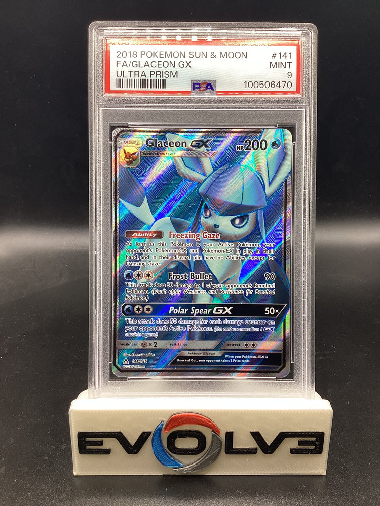 Glaceon GX (141/156) [Pokemon Sun & Moon: Ultra Prism] PSA 9
