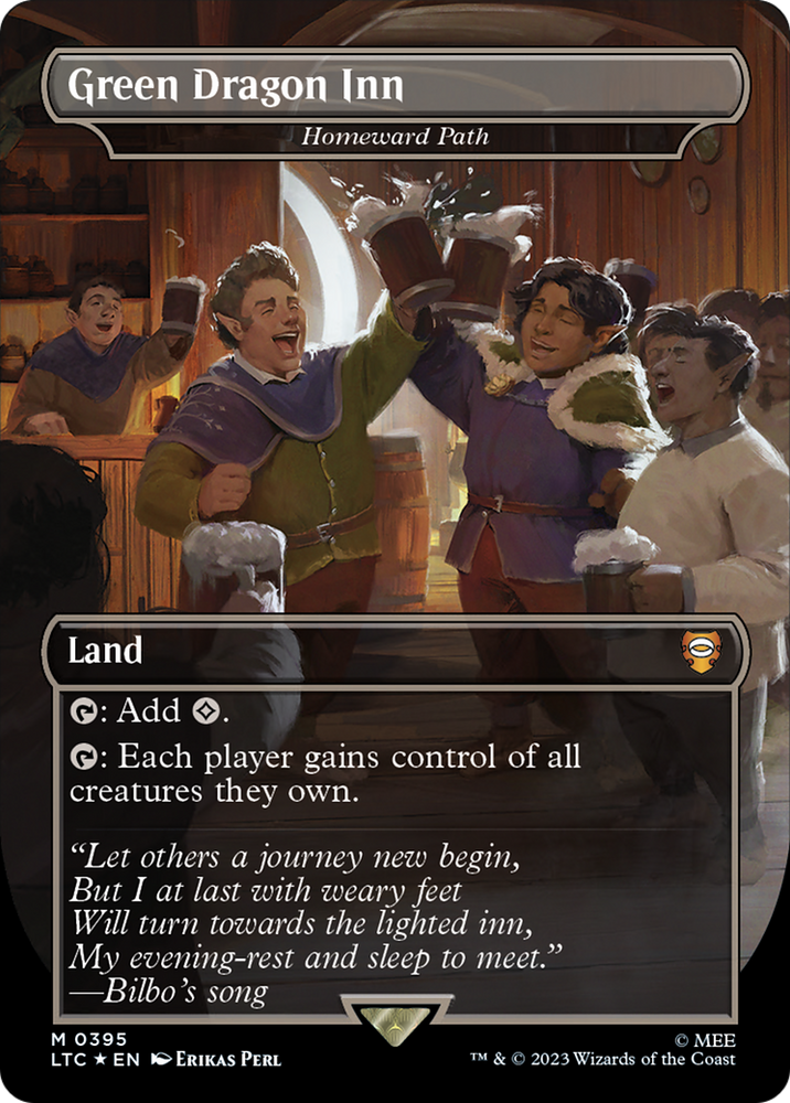 Green Dragon Inn - Homeward Path (Borderless) (Surge Foil Realms and Relics) [The Lord of the Rings: Tales of Middle-Earth Commander]