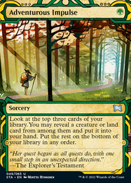 Adventurous Impulse (Foil Etched) [Strixhaven: Mystical Archive]