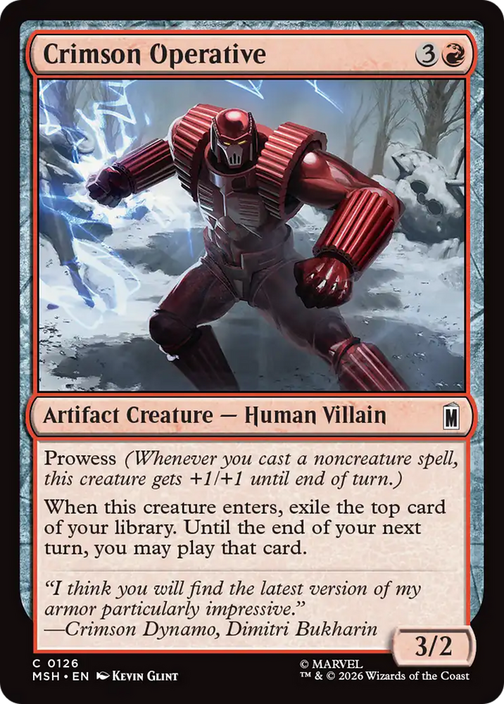 Crimson Operative [Marvel Super Heroes]
