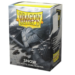 Dragon Shield: Standard 100ct Sleeves (Dual Matte) - Snow