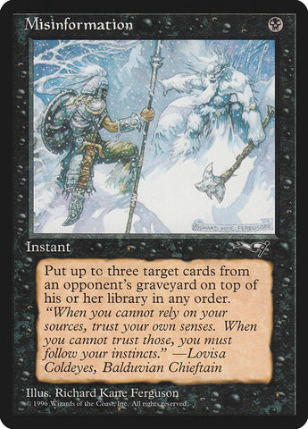 Misinformation [Alliances]