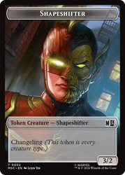 Shapeshifter (002) // Villain (009) Double-Sided Token [Marvel Super Heroes Commander Tokens]