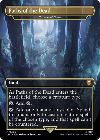 Paths of the Dead - Cavern of Souls (Borderless) [The Lord of the Rings: Tales of Middle-Earth Commander]