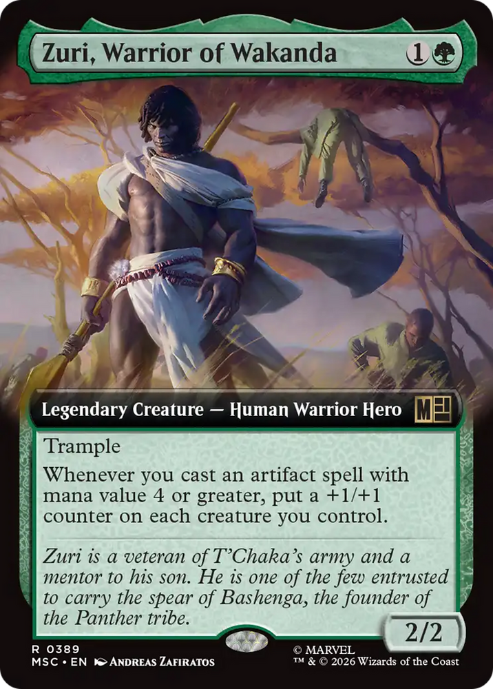 Zuri, Warrior of Wakanda (Extended Art) [Marvel Super Heroes Commander]