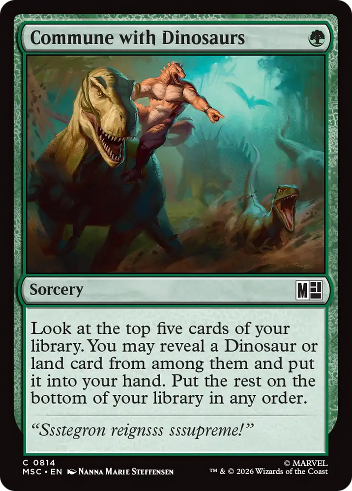 Commune with Dinosaurs [Marvel Super Heroes Commander]