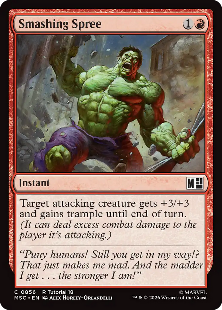 Smashing Spree (0856) [Marvel Super Heroes Commander]