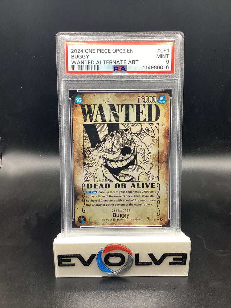Buggy - Wanted Poster Foil (OP09-051) [One Piece: Emperors in the New World] PSA 9