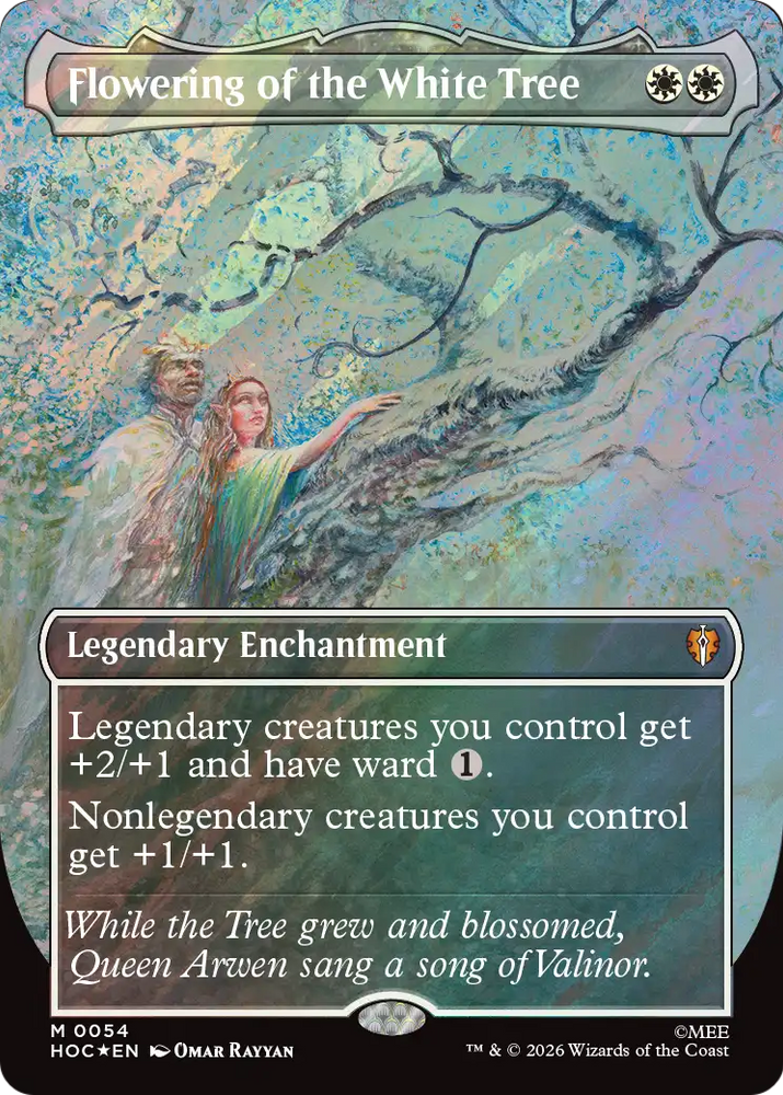 Flowering of the White Tree (Borderless) (Surge Foil) [The Hobbit: Eternal-Legal]