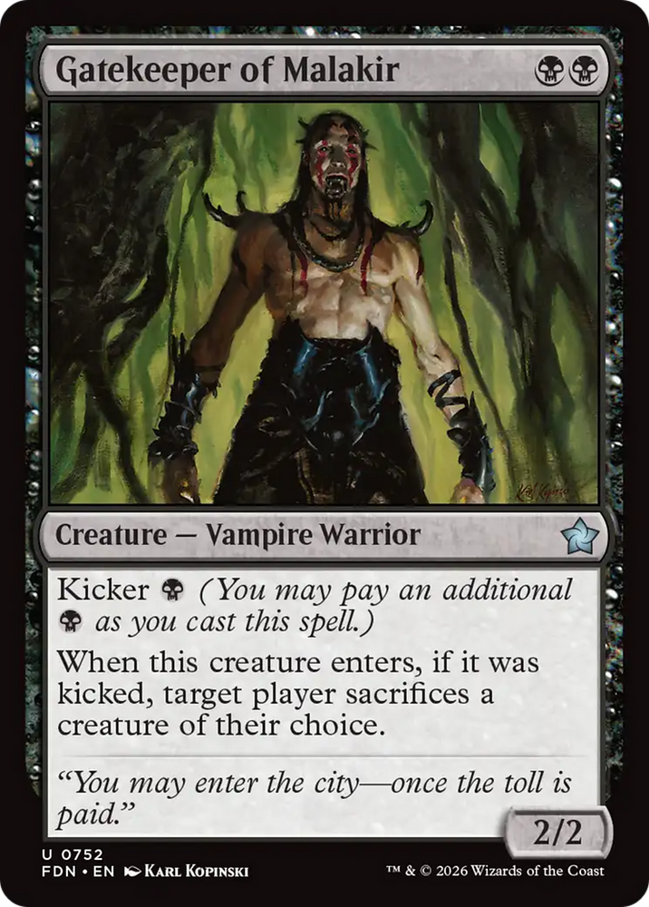 Gatekeeper of Malakir (0752) [Foundations]