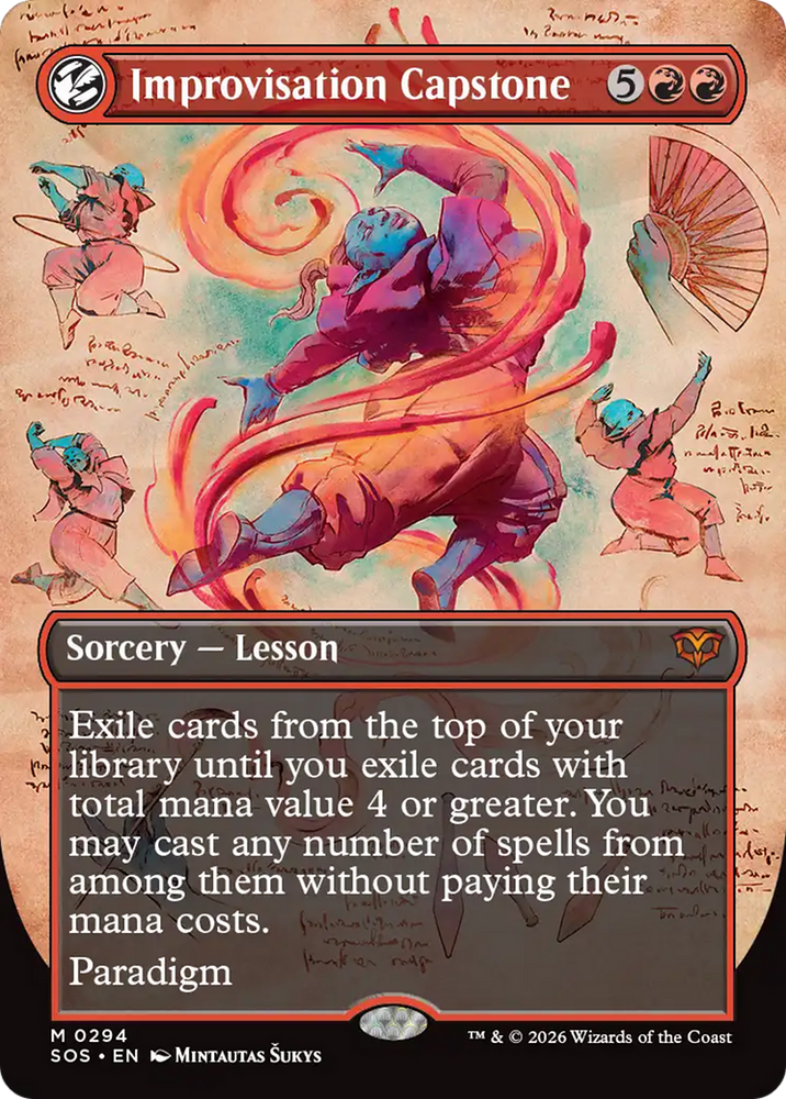 Improvisation Capstone (Borderless) [Secrets of Strixhaven]