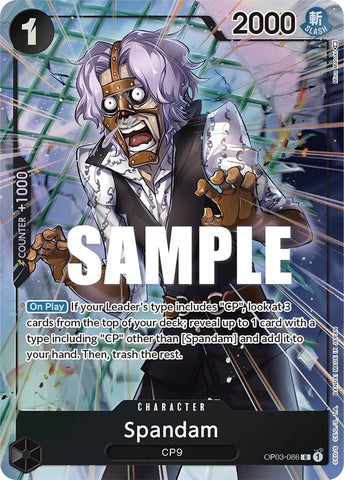 Spandam (OP03-086) (Alternate Art) [Pillars of Strength]