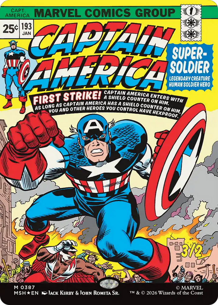 Captain America, Super-Soldier (Borderless) (0387) [Marvel Super Heroes]