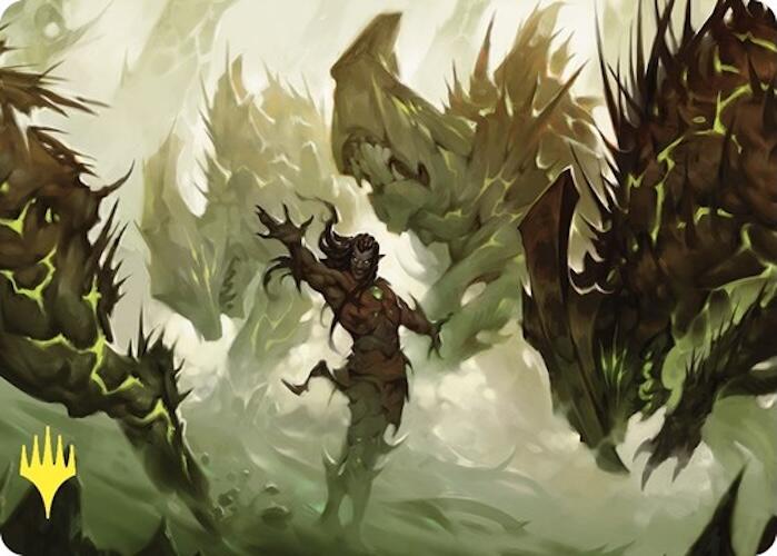Ezuri's Predation Art Card (Gold-Stamped) [Commander Masters Art Series]