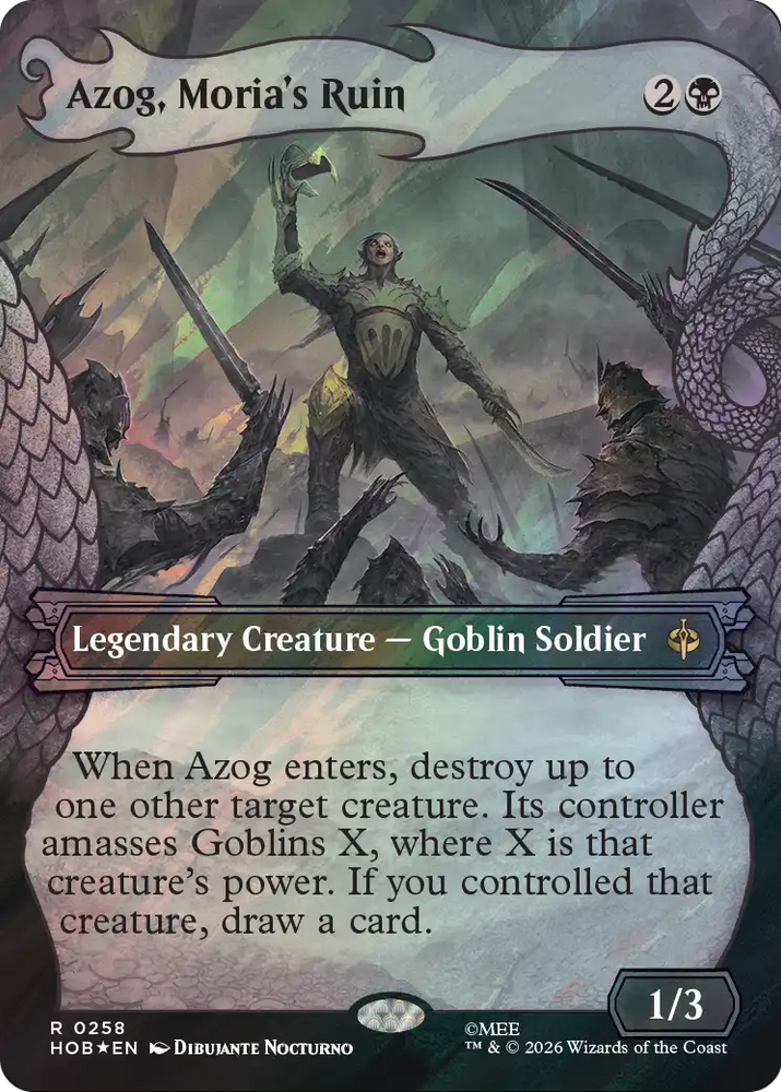 Azog, Moria's Ruin (Showcase) (Surge Foil) [The Hobbit]