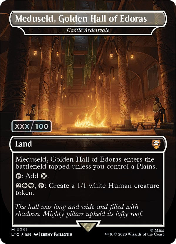Meduseld, Golden Hall of Edoras - Castle Ardenvale (Borderless) (Serialized) [The Lord of the Rings: Tales of Middle-Earth Commander]