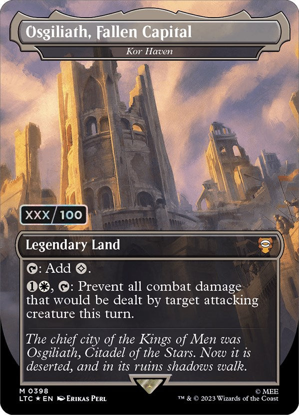 Osgiliath, Fallen Capital - Kor Haven (Borderless) (Serialized) [The Lord of the Rings: Tales of Middle-Earth Commander]