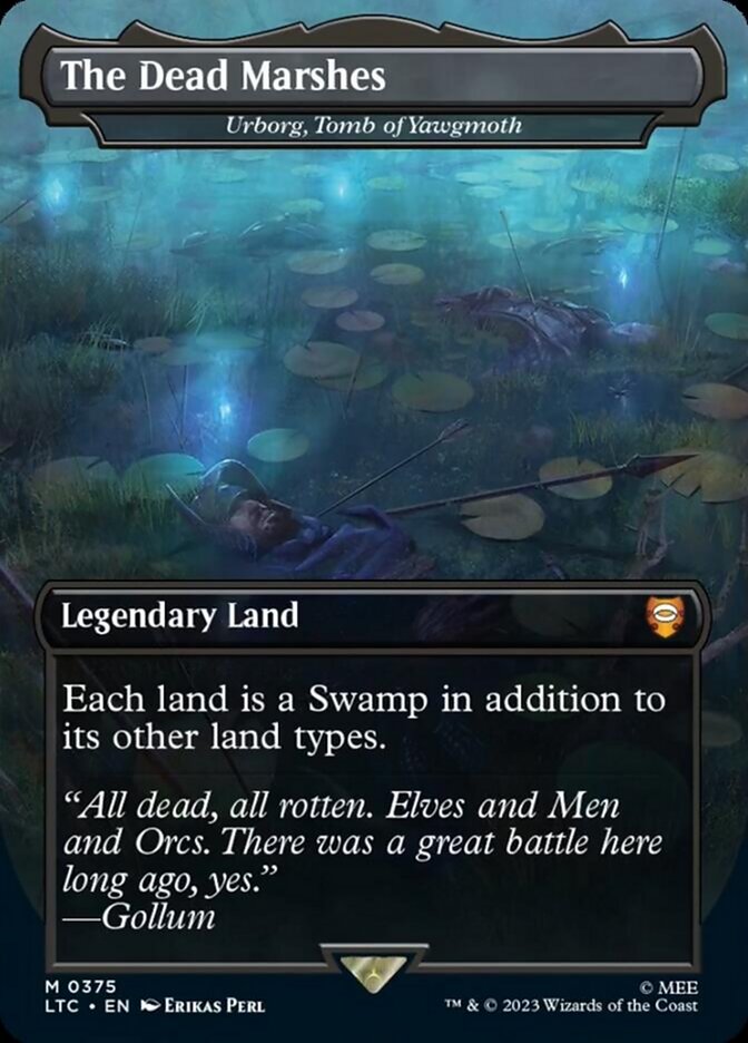 The Dead Marshes - Urborg, Tomb of Yawgmoth (Borderless) [The Lord of the Rings: Tales of Middle-Earth Commander]