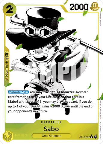 Sabo (ST13-007) (Parallel) [Ultra Deck: The Three Brothers]
