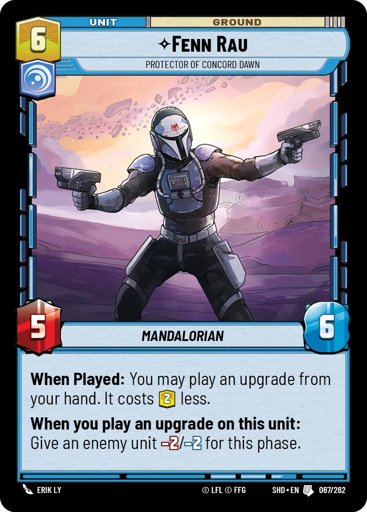 Fenn Rau - Protector of Concord Dawn (067/262) (067/262) [Shadows of the Galaxy]