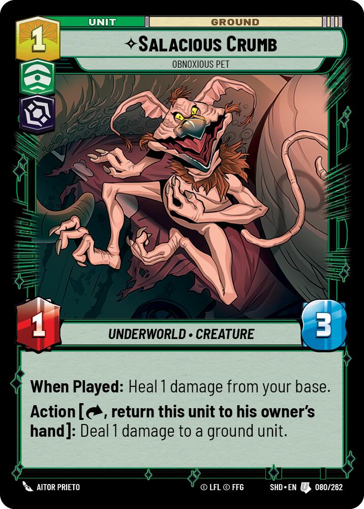 Salacious Crumb - Obnoxious Pet (080/262) (080/262) [Shadows of the Galaxy]